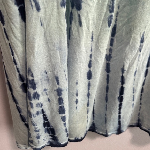 Blue Dip-Dye Cold Shoulder Long Sleeve Top - Picture 6 of 12